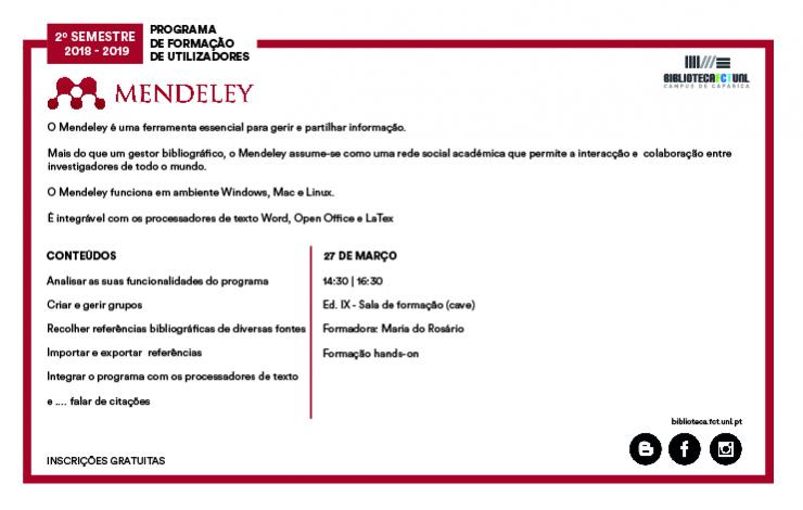 Formação Mendeley