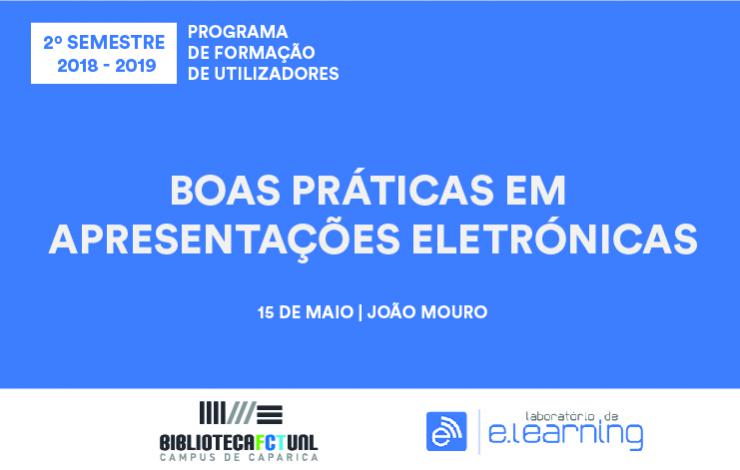 Formação | Boas Práticas em Apresentações Eletrónicas