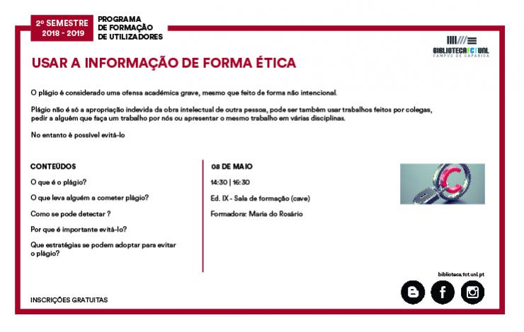 Formação | Usar a informação de forma ética