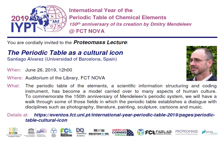 The Periodic Table as a Cultural Icon (IYPT)