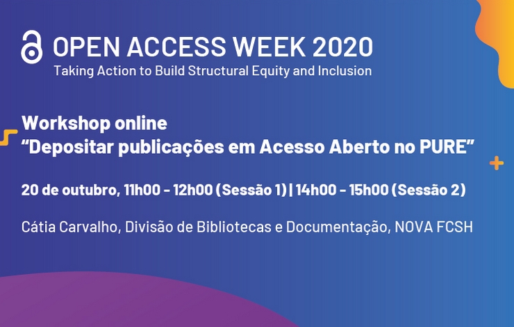 Workshop online “Depositar publicações em Acesso Aberto no PURE”