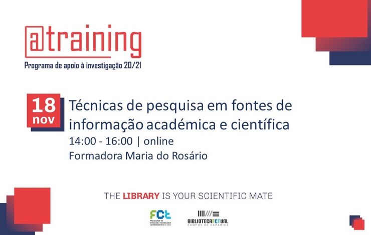 Formação Online | Técnicas de pesquisa em fontes de informação académica e cient