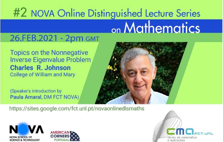 Charles Royal Johnson na 2.ª sessão da NOVA Online Distinguished Lecture Series 