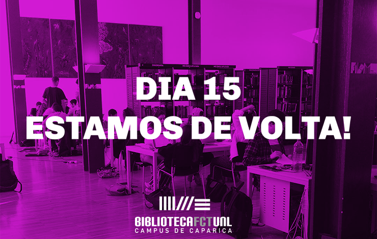 Dia 15 estamos de volta!