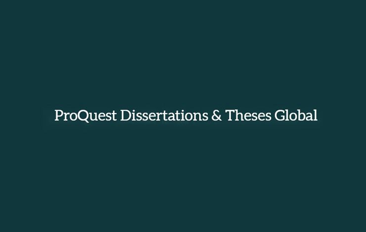 Trial base de dados ProQuest Dissertations & Theses (PQDT) Global
