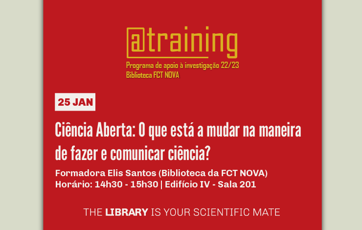 Formação | Ciência Aberta: O que está a mudar na maneira de fazer e comunicar ci