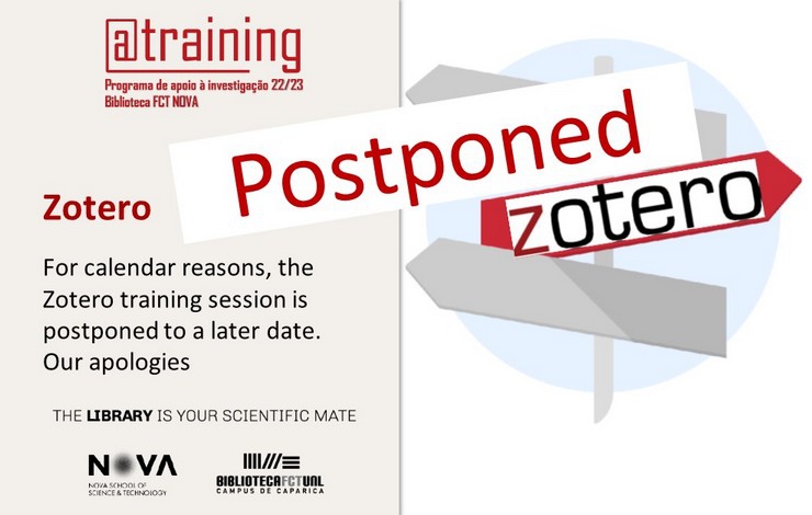 Training | Zotero | Postponed