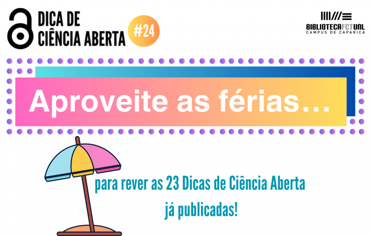 Dica de Ciência Aberta #24 