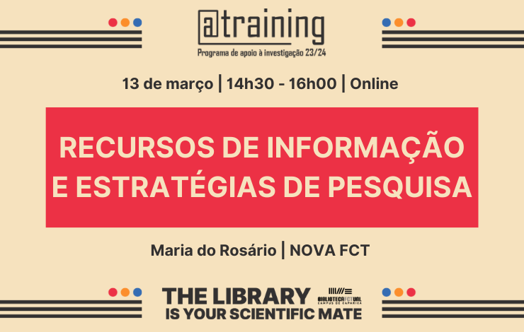 Formação | Recursos de Informação e estratégias de pesquisa