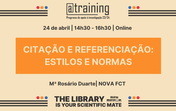 Formação | Citação e referenciação: estilos e normas