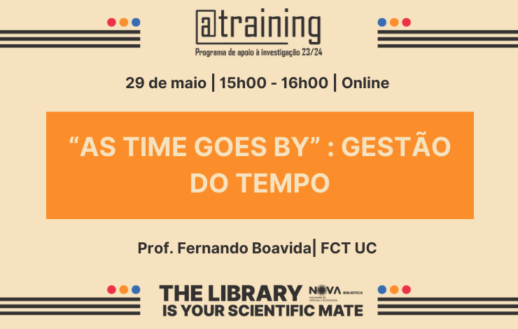 Formação | As time goes by: Gestão do tempo