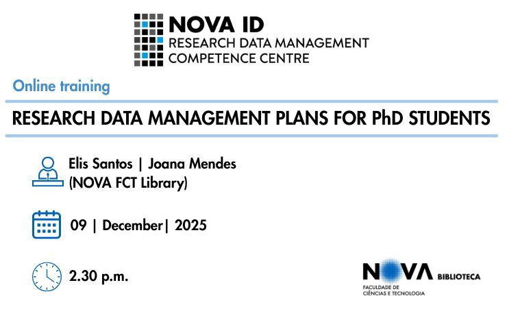 Formação/Training | Research Data Management Plans for PhD Students