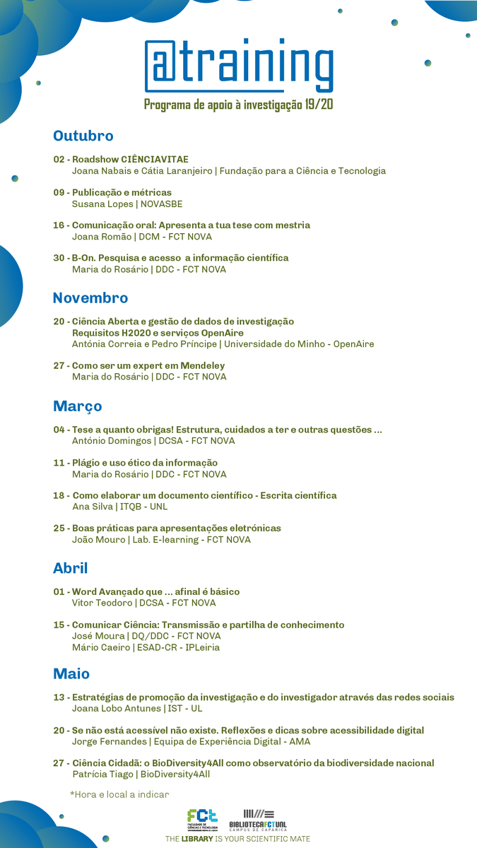 Programa de apoio à investigação 19/20